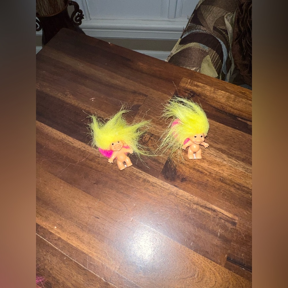 Trolls Hair Tie 80’s Russ Vintage set of Two‎